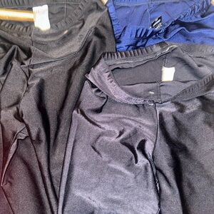 Black and Blue Athletic Pants